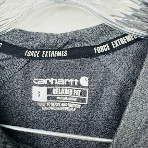 Carhartt Force Extremes Relaxed Fit Gray Short Sleeve Tee Men’s Size S - Picture 2 of 8